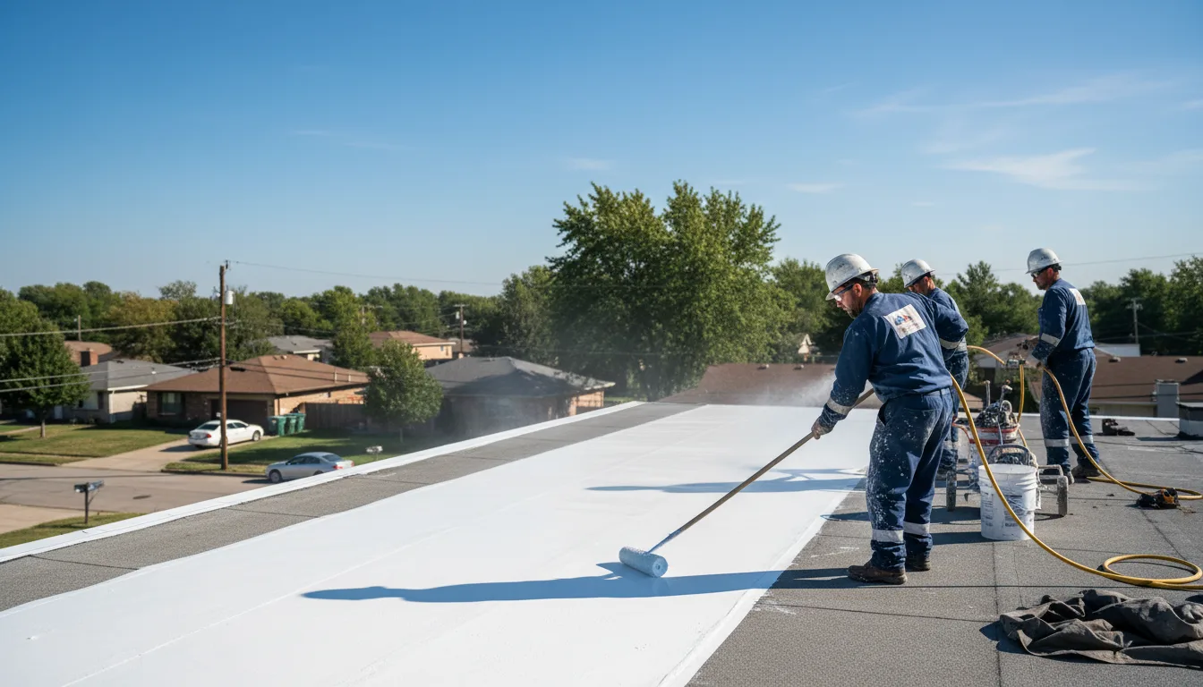 Commercial roof coating in Margie, MN near me